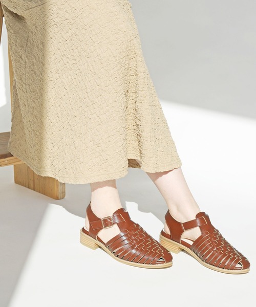 【RiiiKa/リーカ】編み込みグルカサンダル（サンダル）｜RiiiKa（リーカ）