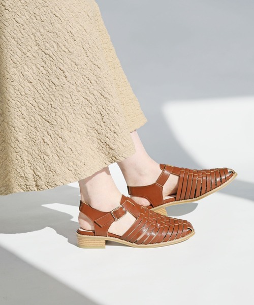 【RiiiKa/リーカ】編み込みグルカサンダル（サンダル）｜RiiiKa（リーカ）