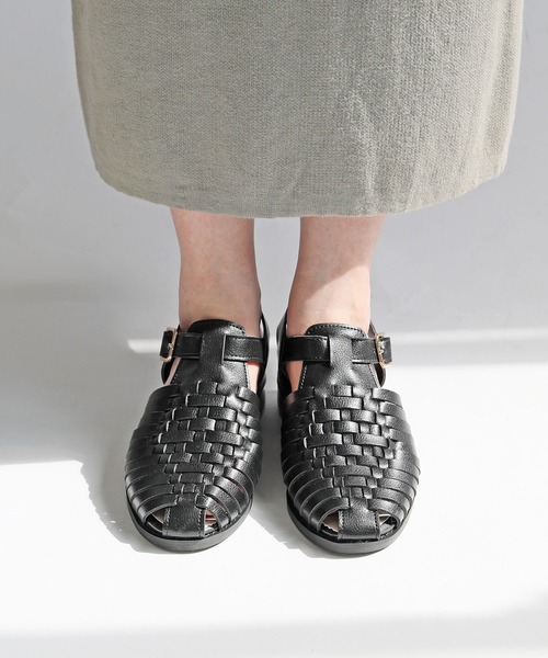 【RiiiKa/リーカ】編み込みグルカサンダル（サンダル）｜RiiiKa（リーカ）