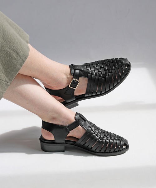 【RiiiKa/リーカ】編み込みグルカサンダル（サンダル）｜RiiiKa（リーカ）