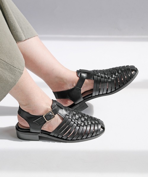 【RiiiKa/リーカ】編み込みグルカサンダル（サンダル）｜RiiiKa（リーカ）