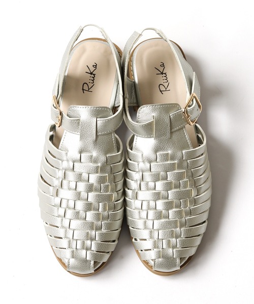 【RiiiKa/リーカ】編み込みグルカサンダル（サンダル）｜RiiiKa（リーカ）