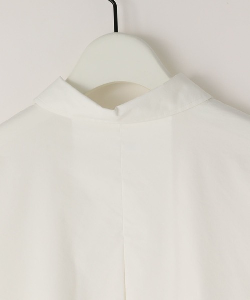 yuw（ユウ）の「オーバーチュニックシャツ　106245（シャツ/ブラウス・レディース・ブルー/ホワイト・FREE）」の3枚目の写真