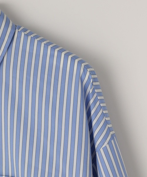 yuw（ユウ）の「オーバーチュニックシャツ　106245（シャツ/ブラウス・レディース・ブルー/ホワイト・FREE）」の18枚目の写真