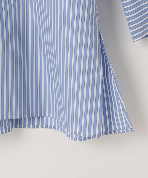 yuw（ユウ）の「オーバーチュニックシャツ　106245（シャツ/ブラウス・レディース・ブルー/ホワイト・FREE）」の16枚目の写真