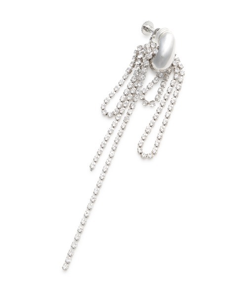 FRAY I.D(フレイアイディー)の「リボンドロップイヤリング(イヤリング・レディース・ホワイト/シルバー・FREE)」の12枚目の写真