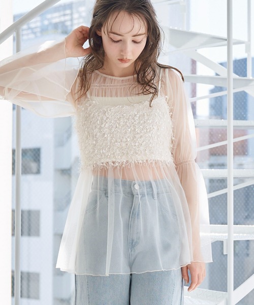 archives（アルシーヴ）の「チュールシャーリングチュニック（シャツ
