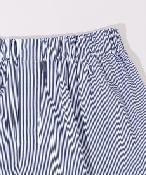 TOMORROWLAND HOME（トゥモローランドホーム）の「コットンブロードストライプ トランクス（トランクス・メンズ・ネイビー/カーキ/イエロー系その他2・L/S/M）」の5枚目の写真