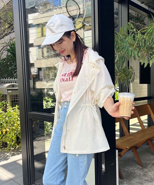 MAJESTIC LEGON（マジェスティックレゴン）の「ウエストきゅっとミディブルゾン（ブルゾン・レディース・ベージュ/アイボリー/ブラック・SMALL/MEDIUM）」の6枚目の写真