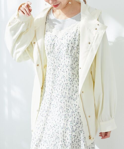 MAJESTIC LEGON（マジェスティックレゴン）の「ウエストきゅっとミディブルゾン（ブルゾン・レディース・ベージュ/アイボリー/ブラック・SMALL/MEDIUM）」の14枚目の写真