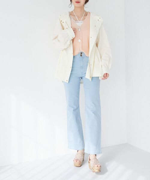 MAJESTIC LEGON（マジェスティックレゴン）の「ウエストきゅっとミディブルゾン（ブルゾン・レディース・ベージュ/アイボリー/ブラック・SMALL/MEDIUM）」の17枚目の写真