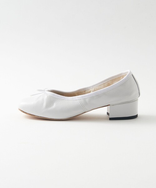Porselli × Steven Alan＞HEEL BALLET WHITE/バレエシューズ