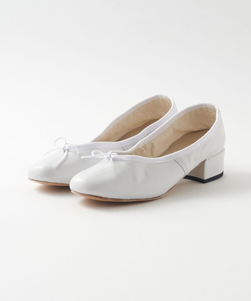 Porselli × Steven Alan＞HEEL BALLET WHITE/バレエシューズ（バレエ