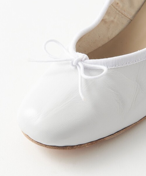 Porselli × Steven Alan＞HEEL BALLET WHITE/バレエシューズ（バレエ