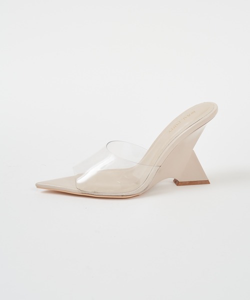 ROYAL PARTY（ロイヤルパーティー）の「カクテルアワーミュール（サンダル・レディース・オフホワイト/ブラック/ベージュ・MEDIUM/LARGE）」の7枚目の写真