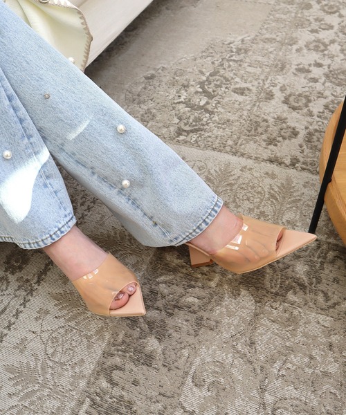 ROYAL PARTY（ロイヤルパーティー）の「カクテルアワーミュール（サンダル・レディース・オフホワイト/ブラック/ベージュ・MEDIUM/LARGE）」の14枚目の写真