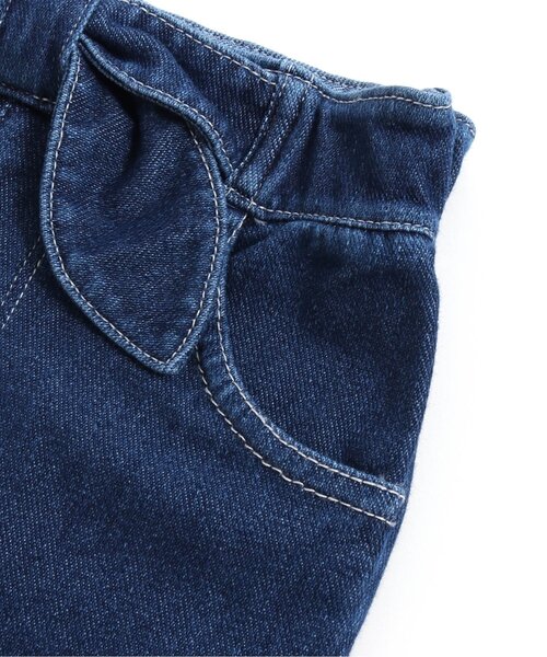 apres les cours(アプレレクール)の「【WEB限定】接触冷感ウエストリボンニットデニムパンツ(デニムパンツ・キッズ・サックスブルー/ブルー/ピンク/チェック/その他3・80/90/100/110/120/130/140)」の12枚目の写真