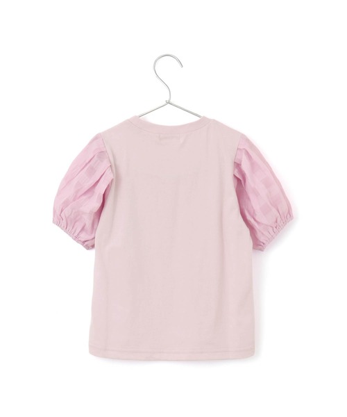 MAKE YOUR DAY(メイクユアデイ)の「シースルーなパフスリーブTシャツ■80~140cm(Tシャツ/カットソー・キッズ・オフホワイト/ラベンダー/ライム・100/90/80/140/130/120/110)」の11枚目の写真