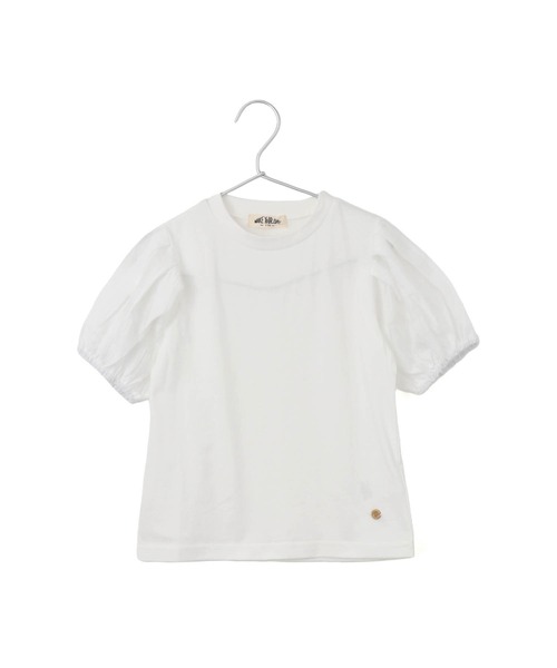 MAKE YOUR DAY(メイクユアデイ)の「シースルーなパフスリーブTシャツ■80~140cm(Tシャツ/カットソー・キッズ・オフホワイト/ラベンダー/ライム・100/90/80/140/130/120/110)」の19枚目の写真