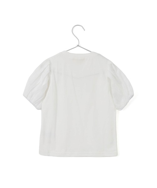 MAKE YOUR DAY(メイクユアデイ)の「シースルーなパフスリーブTシャツ■80~140cm(Tシャツ/カットソー・キッズ・オフホワイト/ラベンダー/ライム・100/90/80/140/130/120/110)」の20枚目の写真