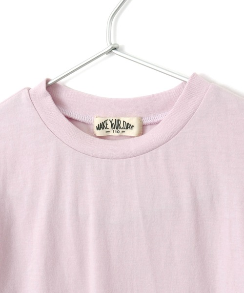 MAKE YOUR DAY(メイクユアデイ)の「シースルーなパフスリーブTシャツ■80~140cm(Tシャツ/カットソー・キッズ・オフホワイト/ラベンダー/ライム・100/90/80/140/130/120/110)」の12枚目の写真