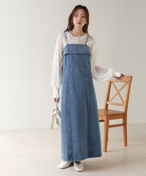 Bab（バブ）の「ドットボタン2WAYトップス（シャツ/ブラウス・レディース・ホワイト系その他/グリーン/オフホワイト/ブルーグリーン・M）」の14枚目の写真