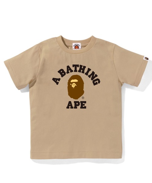 A BATHING APE（アベイシングエイプ）の「COLLEGE TEE（Tシャツ/カットソー・キッズ・ブルー/ホワイト/オレンジ/ベージュ/ブラック・90/100/110/130/140/120）」の3枚目の写真