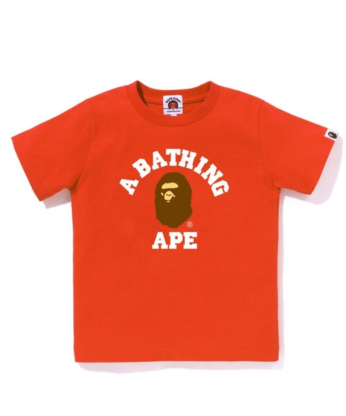 A BATHING APE（アベイシングエイプ）の「COLLEGE TEE（Tシャツ/カットソー・キッズ・ブルー/ホワイト/オレンジ/ベージュ/ブラック・90/100/110/130/140/120）」の5枚目の写真