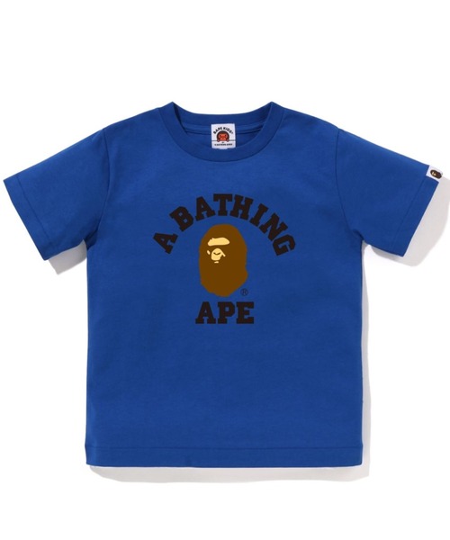 A BATHING APE（アベイシングエイプ）の「COLLEGE TEE（Tシャツ/カットソー・キッズ・ブルー/ホワイト/オレンジ/ベージュ/ブラック・90/100/110/130/140/120）」の4枚目の写真