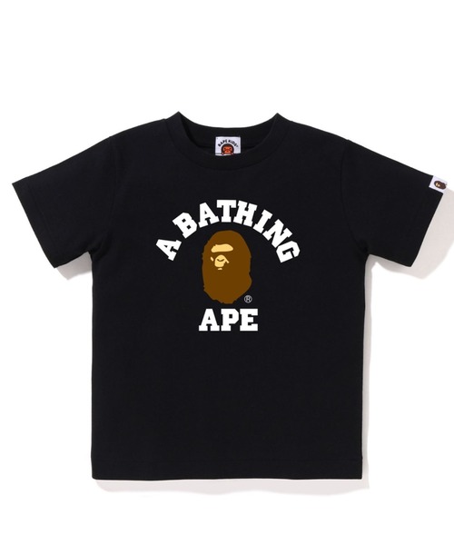 A BATHING APE（アベイシングエイプ）の「COLLEGE TEE（Tシャツ/カットソー・キッズ・ブルー/ホワイト/オレンジ/ベージュ/ブラック・90/100/110/130/140/120）」の2枚目の写真