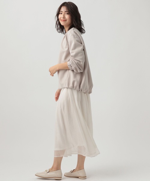 Elura（エルーラ）の「ラメリブニットカーディガン／104277（カーディガン/ボレロ・レディース・ベージュ/ライトグレー・FREE）」の6枚目の写真