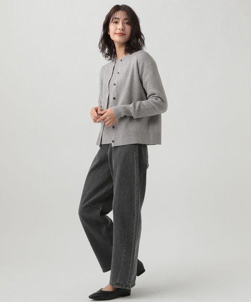 Elura（エルーラ）の「ラメリブニットカーディガン／104277（カーディガン/ボレロ・レディース・ベージュ/ライトグレー・FREE）」の10枚目の写真