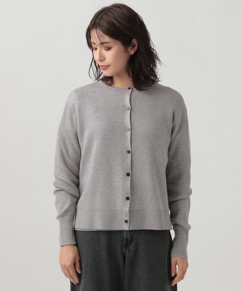 Elura（エルーラ）の「ラメリブニットカーディガン／104277（カーディガン/ボレロ・レディース・ベージュ/ライトグレー・FREE）」の12枚目の写真
