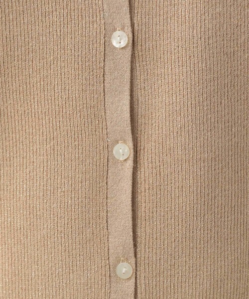 Elura（エルーラ）の「ラメリブニットカーディガン／104277（カーディガン/ボレロ・レディース・ベージュ/ライトグレー・FREE）」の21枚目の写真