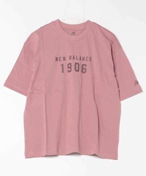 NEW BALANCE(ニューバランス)の「《New Balance》WT41519(Tシャツ/カットソー・レディース・ローズ/ホワイト・S/M/L/XL)」の1枚目の写真