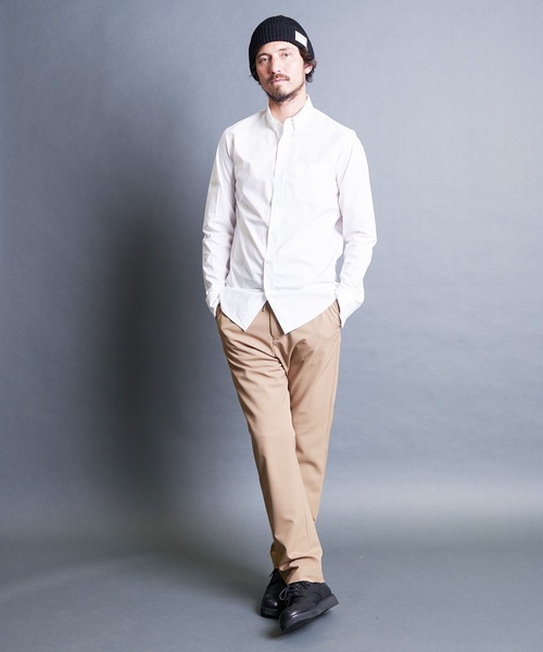 Magine(マージン)の「CTN TYPEWRITER BASIC B.D SHIRTS:コットン タイプライター ベーシック ボタンダウンシャツ(シャツ/ブラウス・メンズ・ブラック/ベージュ/ネイビー/ホワイト・44/46/48)」の11枚目の写真