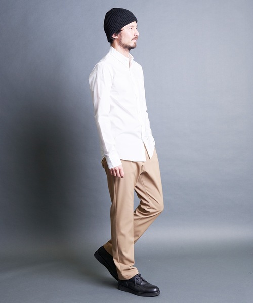Magine(マージン)の「CTN TYPEWRITER BASIC B.D SHIRTS:コットン タイプライター ベーシック ボタンダウンシャツ(シャツ/ブラウス・メンズ・ブラック/ベージュ/ネイビー/ホワイト・44/46/48)」の12枚目の写真