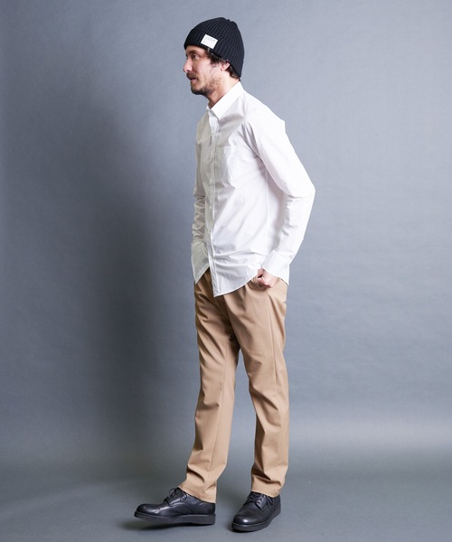Magine(マージン)の「CTN TYPEWRITER BASIC B.D SHIRTS:コットン タイプライター ベーシック ボタンダウンシャツ(シャツ/ブラウス・メンズ・ブラック/ベージュ/ネイビー/ホワイト・44/46/48)」の15枚目の写真