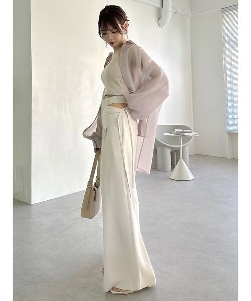 dazzlin（ダズリン）の「カップ付キャミ（キャミソール・レディース・オフホワイト/ブラック/ベージュ/ピンク・FREE）」の17枚目の写真