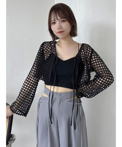 dazzlin（ダズリン）の「カップ付キャミ（キャミソール・レディース・オフホワイト/ブラック/ベージュ/ピンク・FREE）」の19枚目の写真