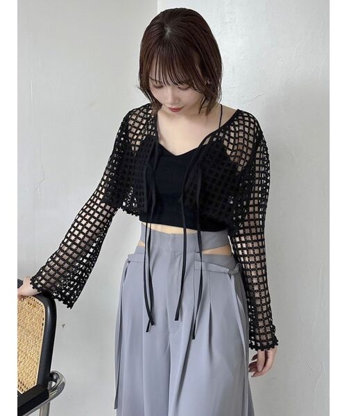 dazzlin（ダズリン）の「カップ付キャミ（キャミソール・レディース・オフホワイト/ブラック/ベージュ/ピンク・FREE）」の21枚目の写真