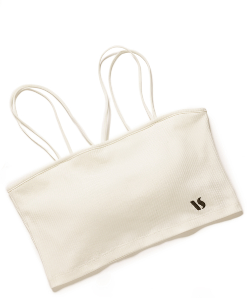 VIS(ビス)の「【選べる着丈】カップ付きロゴ刺繍Wストラップキャミソール【洗える】(キャミソール・レディース・ブラック/オフホワイト/ホワイト・FREE/FS)」の10枚目の写真