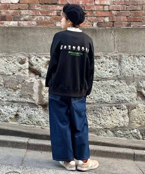 DOUBLE NAME(ダブルネーム)の「コクーンタックデニムパンツ(デニムパンツ・レディース・ライトインディゴブルー/ダークインディゴブルー・FREE)」の12枚目の写真