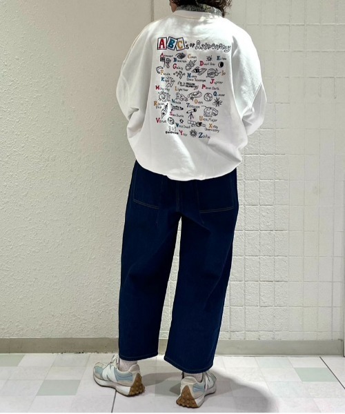 DOUBLE NAME(ダブルネーム)の「コクーンタックデニムパンツ(デニムパンツ・レディース・ライトインディゴブルー/ダークインディゴブルー・FREE)」の15枚目の写真