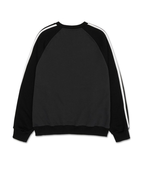 ★AMES-WORLDWIDE★LAYERED NECK SWEATSHIRT BLUE★正規品/人気 セール】【UNISEX】AMES WORLDWIDE/スリーブステッチ プル