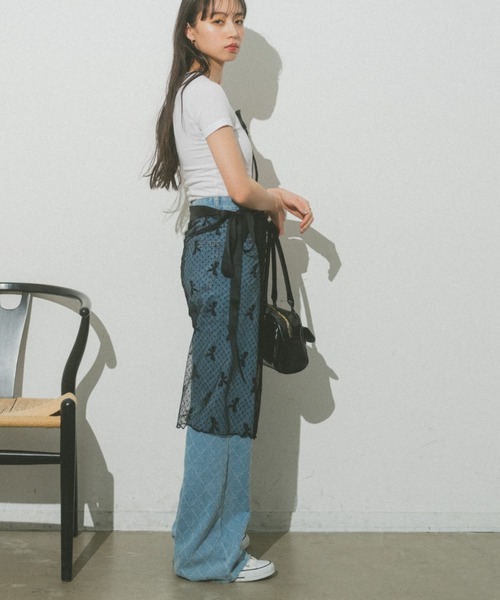 VANNIE U(ヴァニーユー)の「リボンコンパクトチビTシャツ(Tシャツ/カットソー・レディース・ブラック/グレー/ホワイト・FREE)」の17枚目の写真
