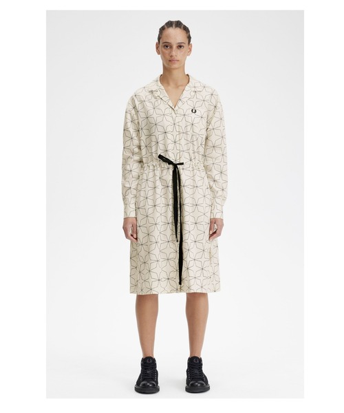 FRED PERRY(フレッドペリー)の「Geometric Print Shirt Dress FRED PERRY(フレッドペリー)の「Geometric Print Shirt Dress