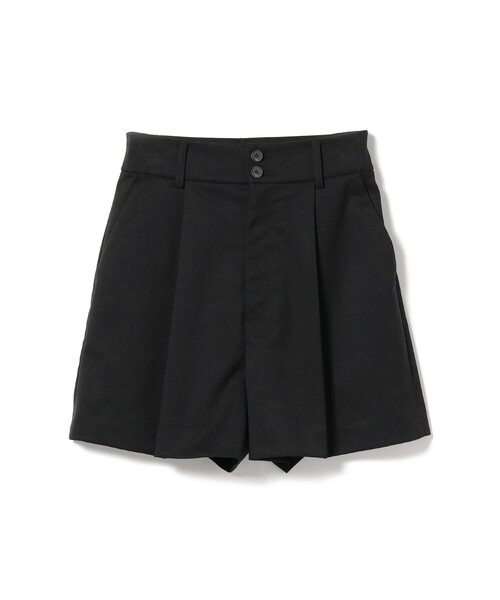 Ray BEAMS(レイビームス)の「Ray BEAMS / 1タック ショートパンツ(その他パンツ・レディース・ブラック/ベージュ・1/0)」の3枚目の写真