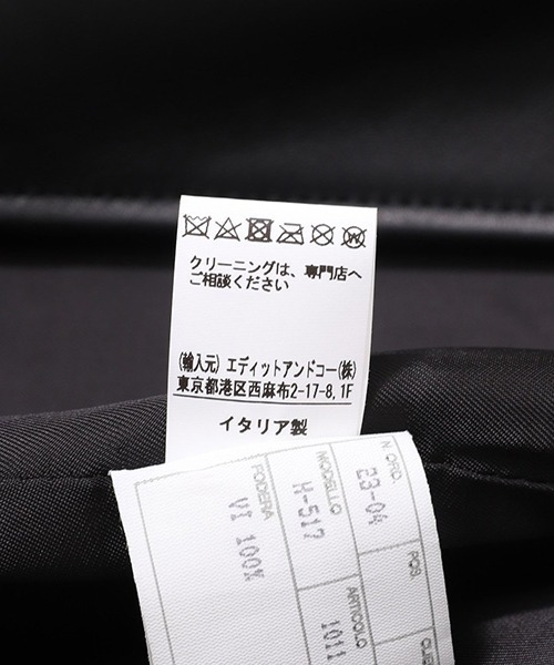 CINQUANTA（チンクアンタ）の「CINQUANTA / チンクワンタ：STAND COLLAR DOUBLE RIDERS：H517[MUS]（ライダースジャケット・メンズ・ブラック・48/50）」の9枚目の写真