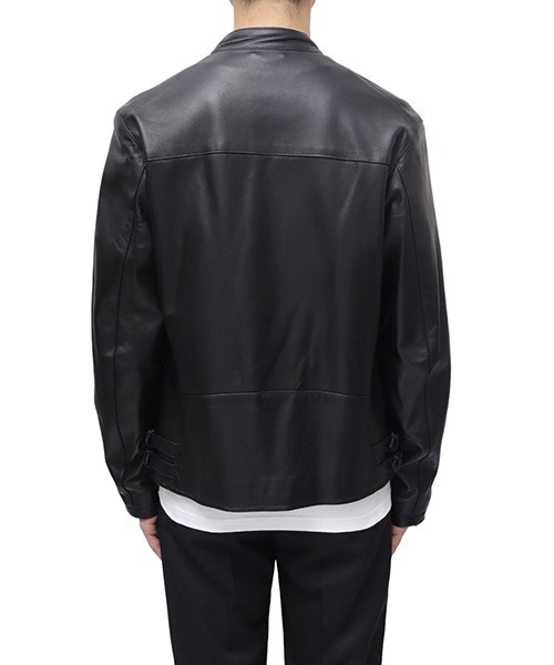 CINQUANTA（チンクアンタ）の「CINQUANTA / チンクワンタ：STAND COLLAR DOUBLE RIDERS：H517[MUS]（ライダースジャケット・メンズ・ブラック・48/50）」の12枚目の写真